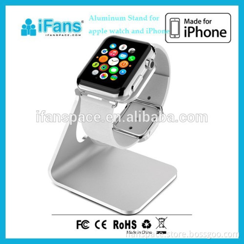 2015 New Universal Phone Holder Charging Dock for Apple Watch Stand Aluminum